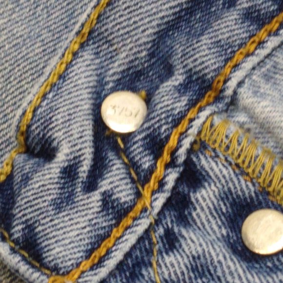 Levi's 501 Vintage Button Fly Blue Jeans 36x29 Red Tag Top Button #3757 EUC - Picture 7 of 7